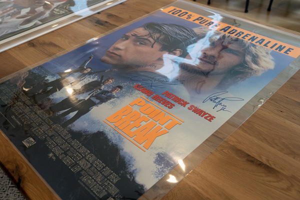 Point Break signed movie poster