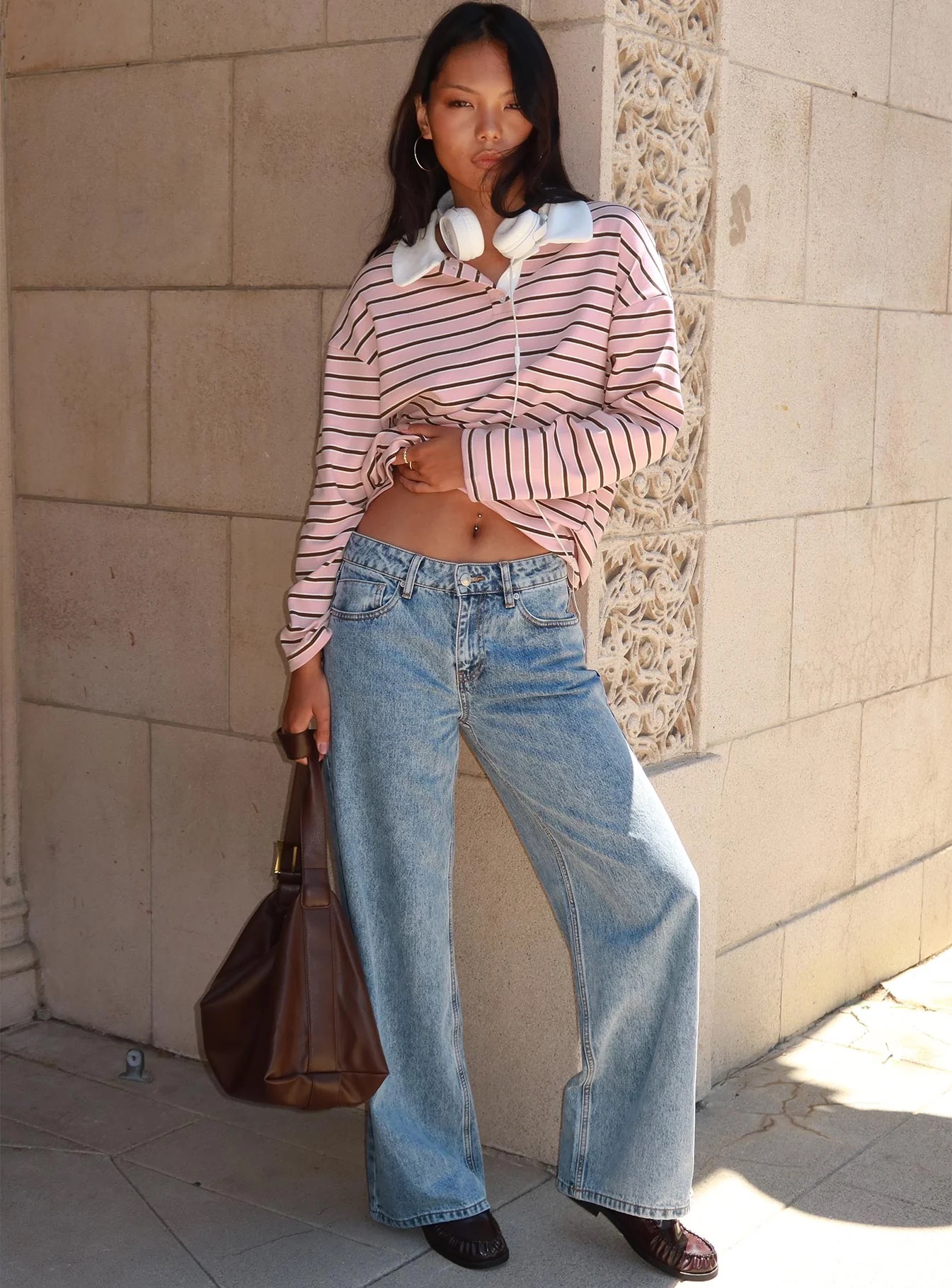 college student wearing princess polly first day outfit