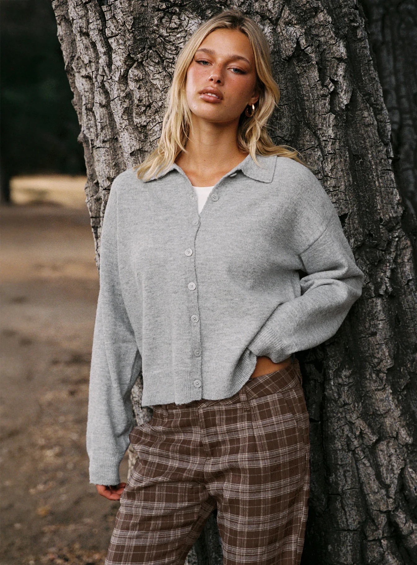 princess polly fall button up sweater