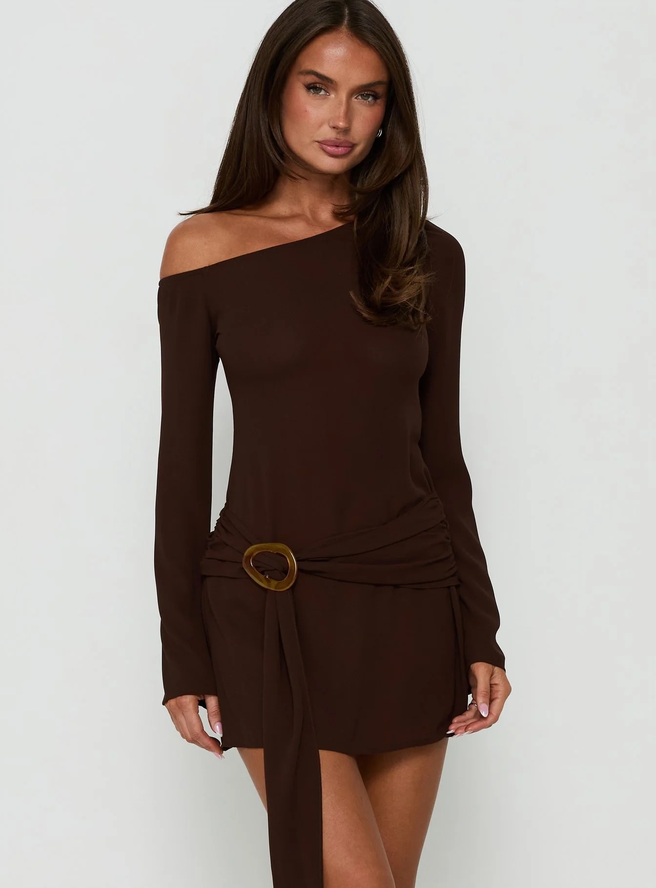 Fall Date Night Outfits - Princess Polly Long Sleeve Dress