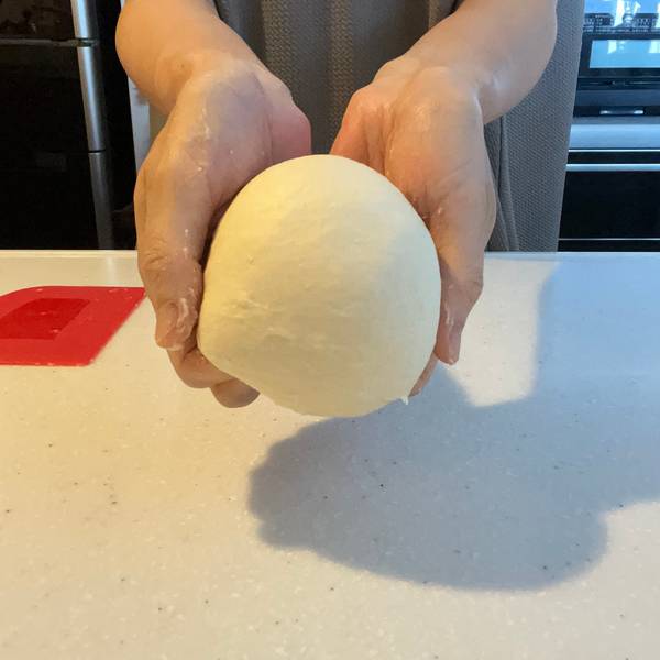 Kneaded and smooth dough