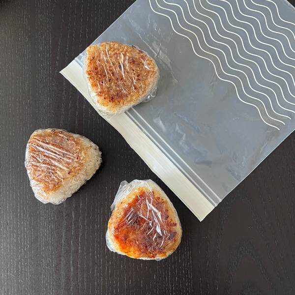 storing leftover yaki onigiri