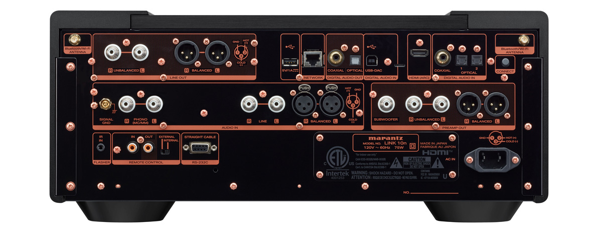 Marantz LINK 10n rear panel view