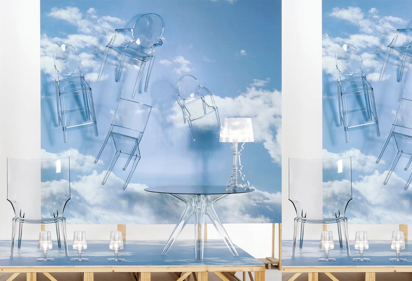 The Polycarbonite 2.0 is Kartell's latest material development with the same level of transparency, thermal and mechanical resistance, but reduces carbon dioxide emissions by 60 percent. Photo c/o Kartell. 