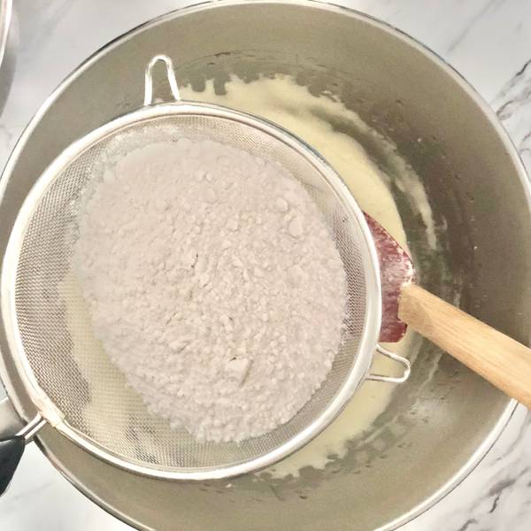 Adding the flour 