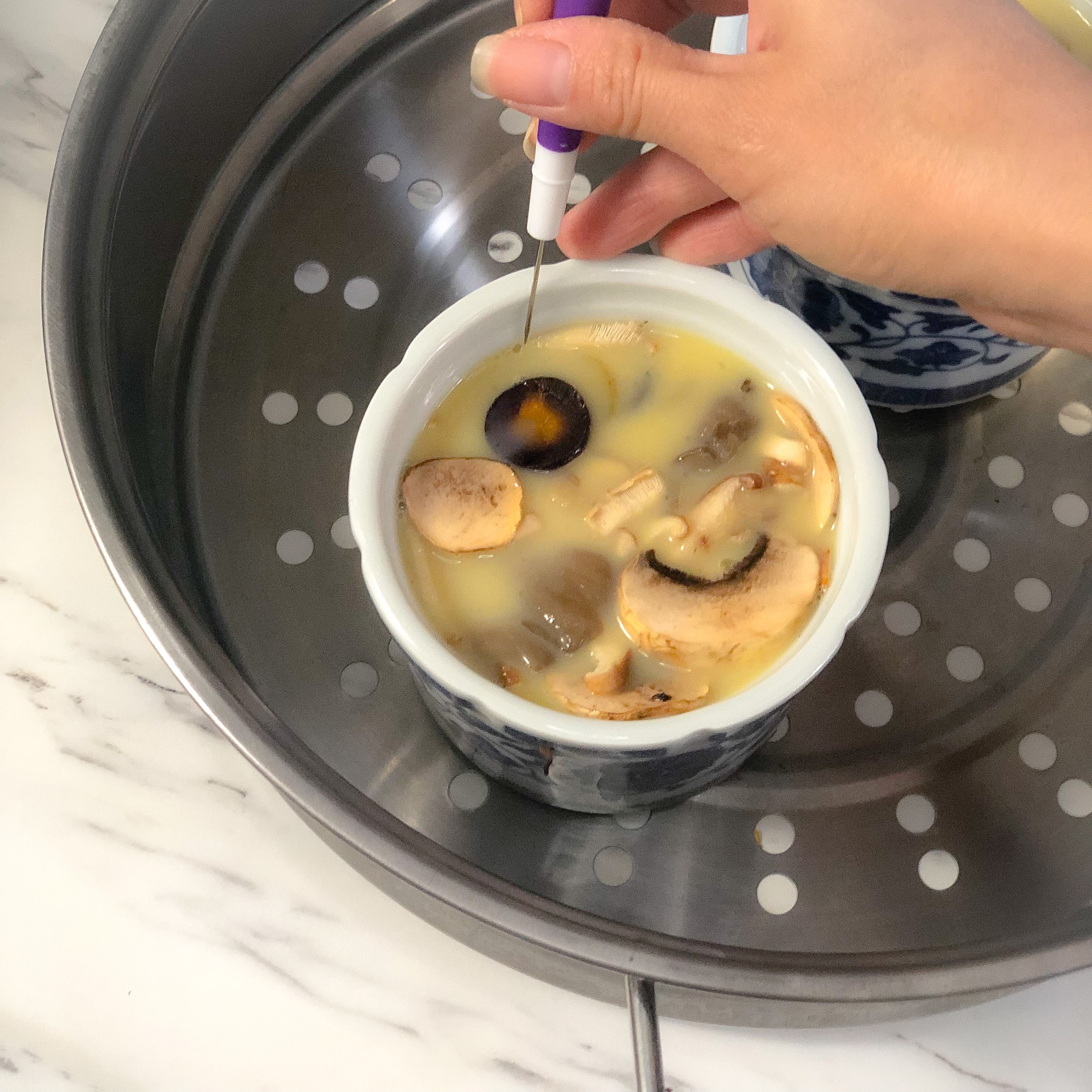 Popping any bubbles on the surface