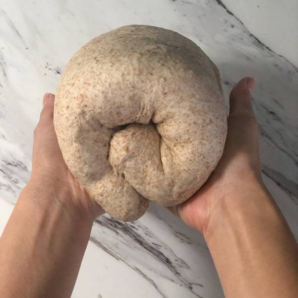 rolled up dough, from another angle