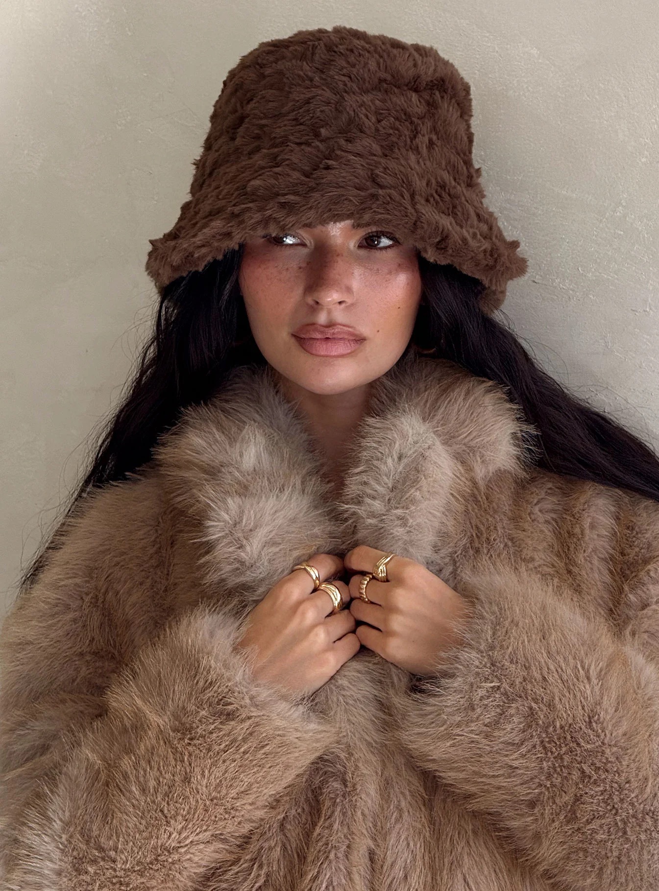 fluffy hat for unique gift