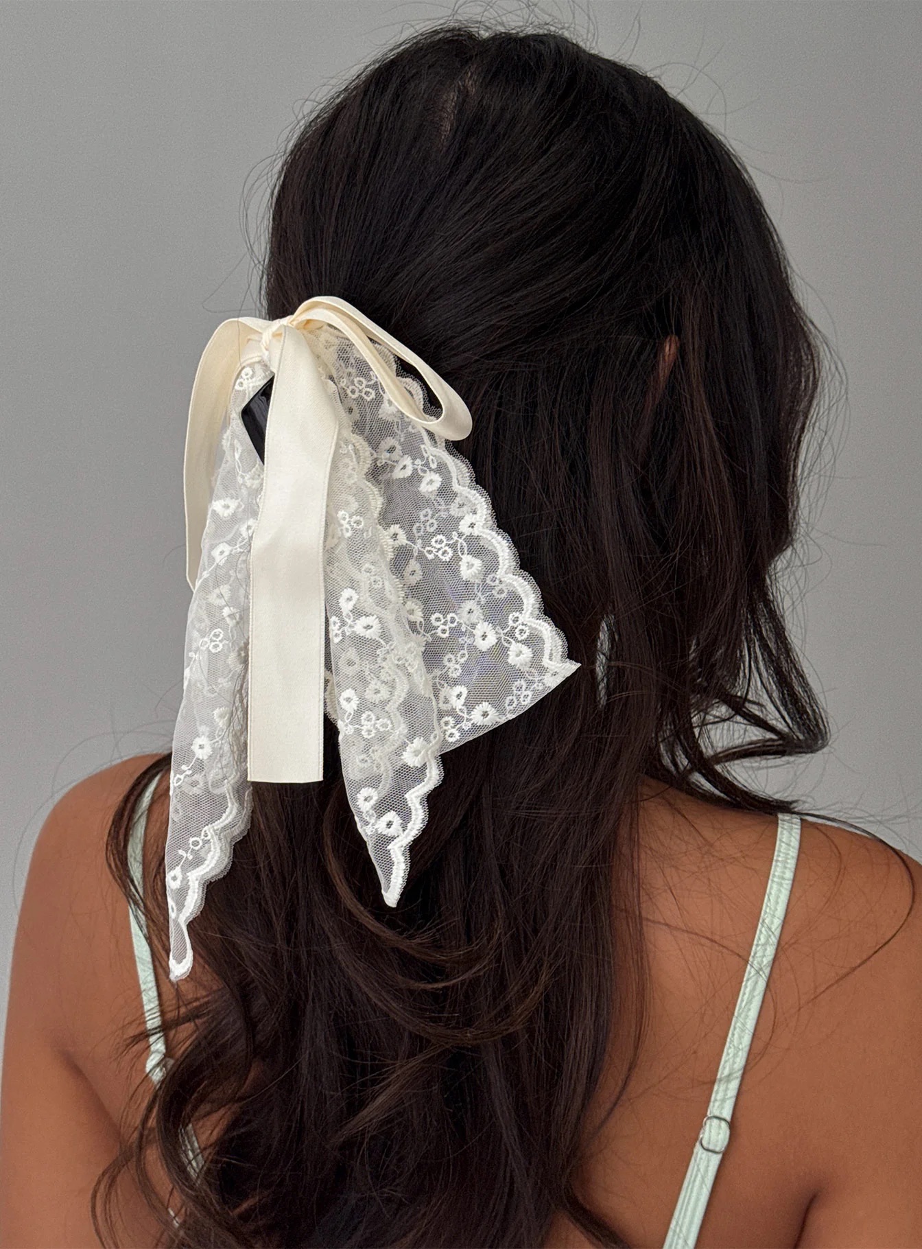 white lace bow hair accessory gifts under $25