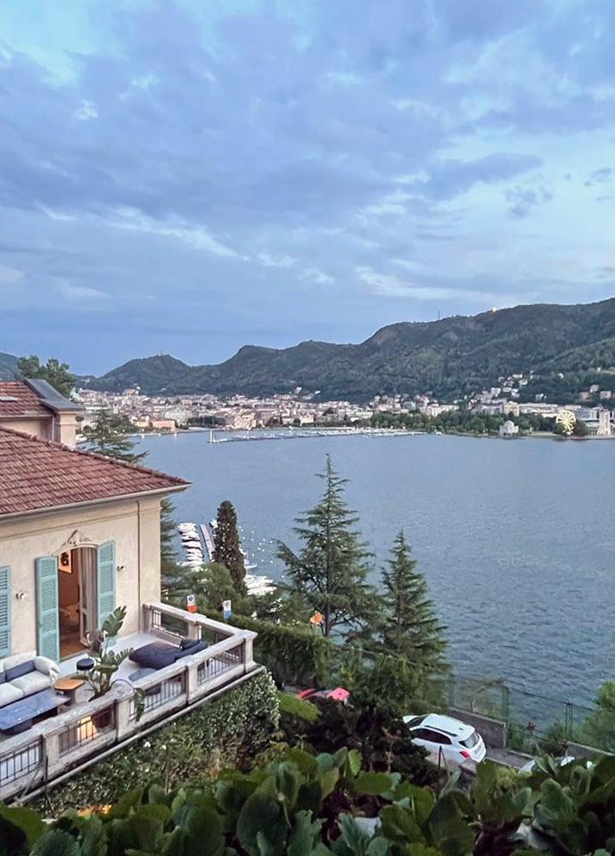 Italian furniture brand Baxter celebrated design week in Milan with aperitivo and dinner at La Casa Sul Lago, a 19th century villa on Lake Como before they transform it into a hotel. Photos c/o Space. 
