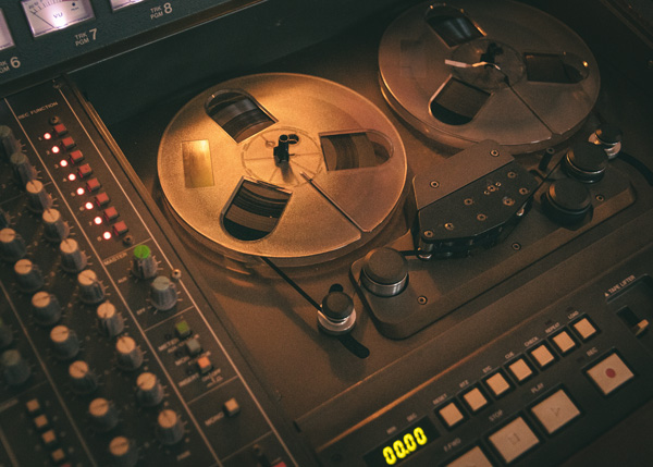 Reel to reel audio recording equipment