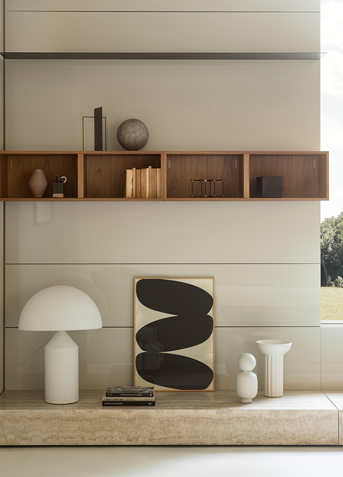 The Modern storage system, here and following, by Piero Lissoni for Porro. Photo c/o Porro. 
