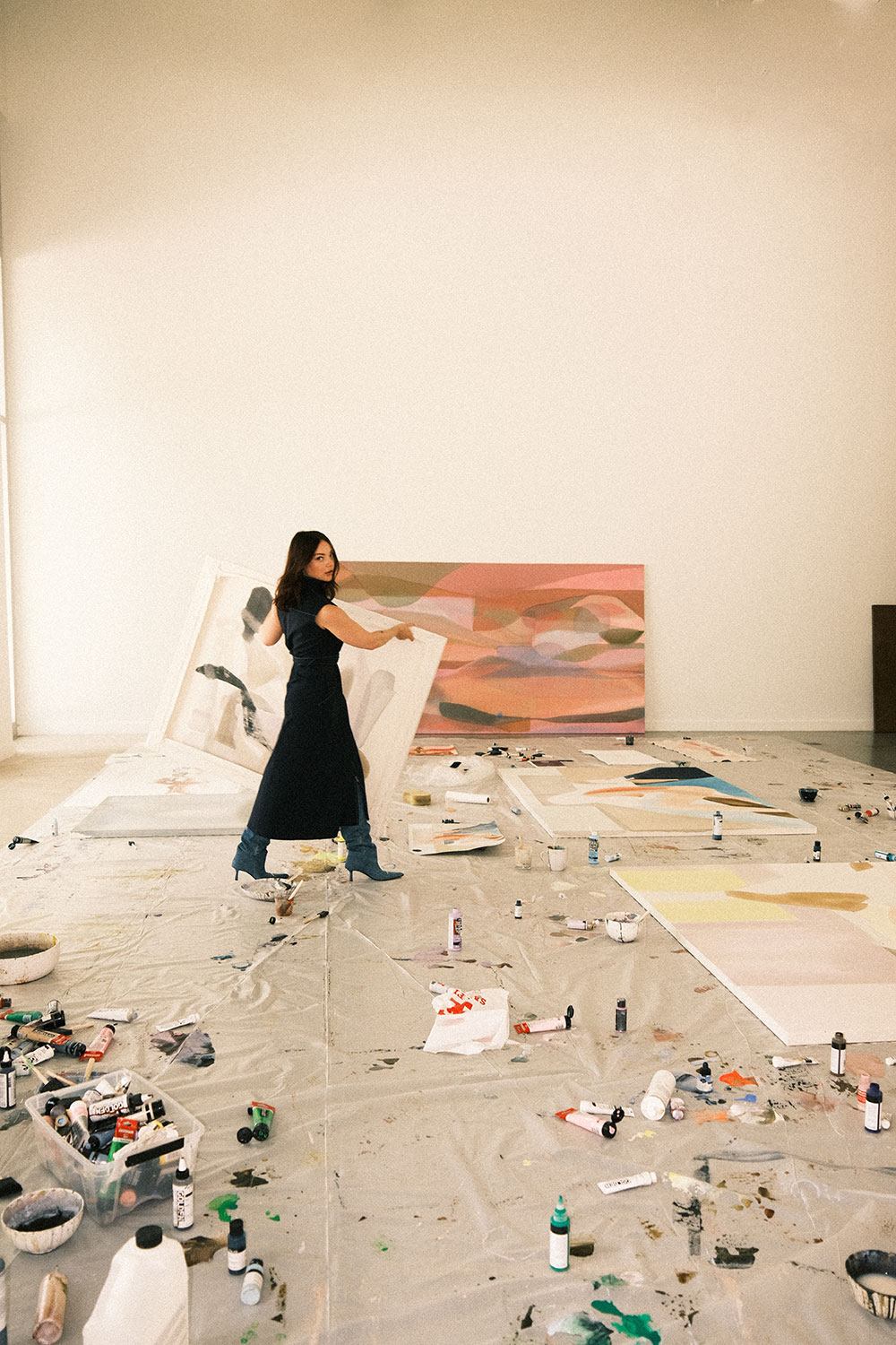 kristen giorgi in her art studio