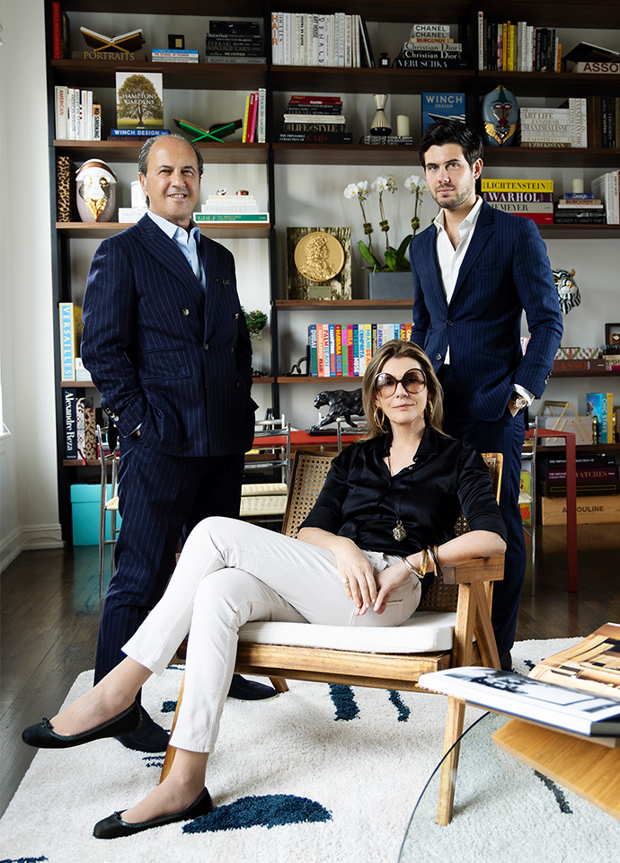 Assouline founders Prosper and Martine Assouline with their son Alexandre who, along with his brother Sébastien, represents the publishing house's next generation. All photography c/o Assouline. 