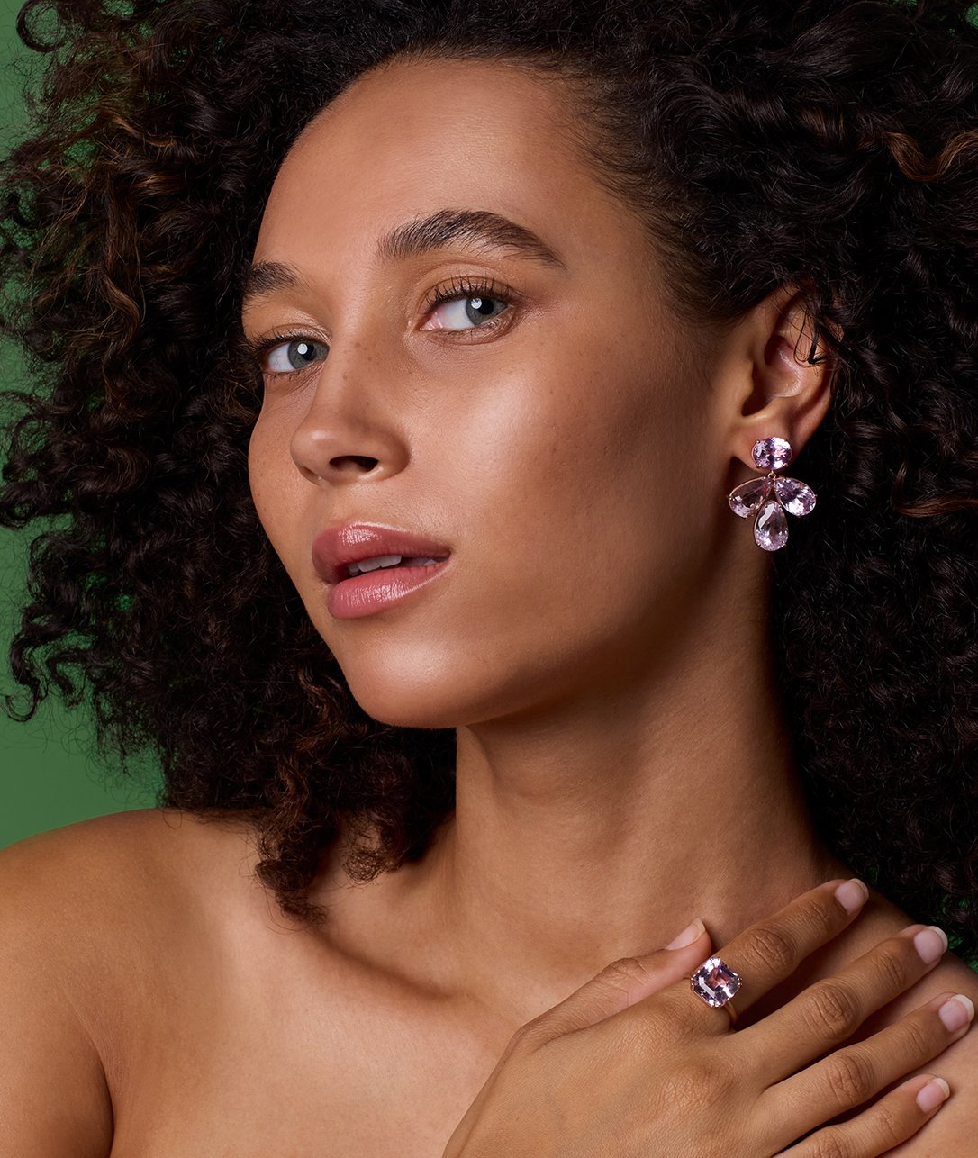 Flora Earrings in kunzite have never been more full of romance.SHOP KUNZITE