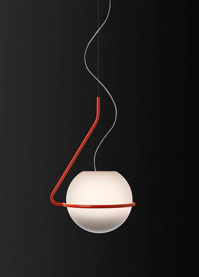 The Tonda lamp designed by Ferruccio Laviani for Foscarini. Photo c/o Foscarini. 