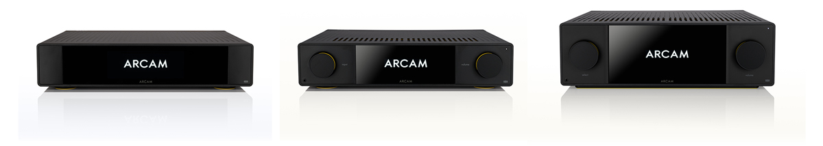 ARCAM Radia ST25, SA35, S45 front view
