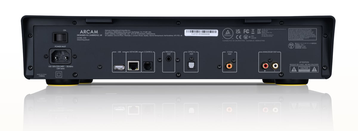 Back panel view of ARCAM ST25