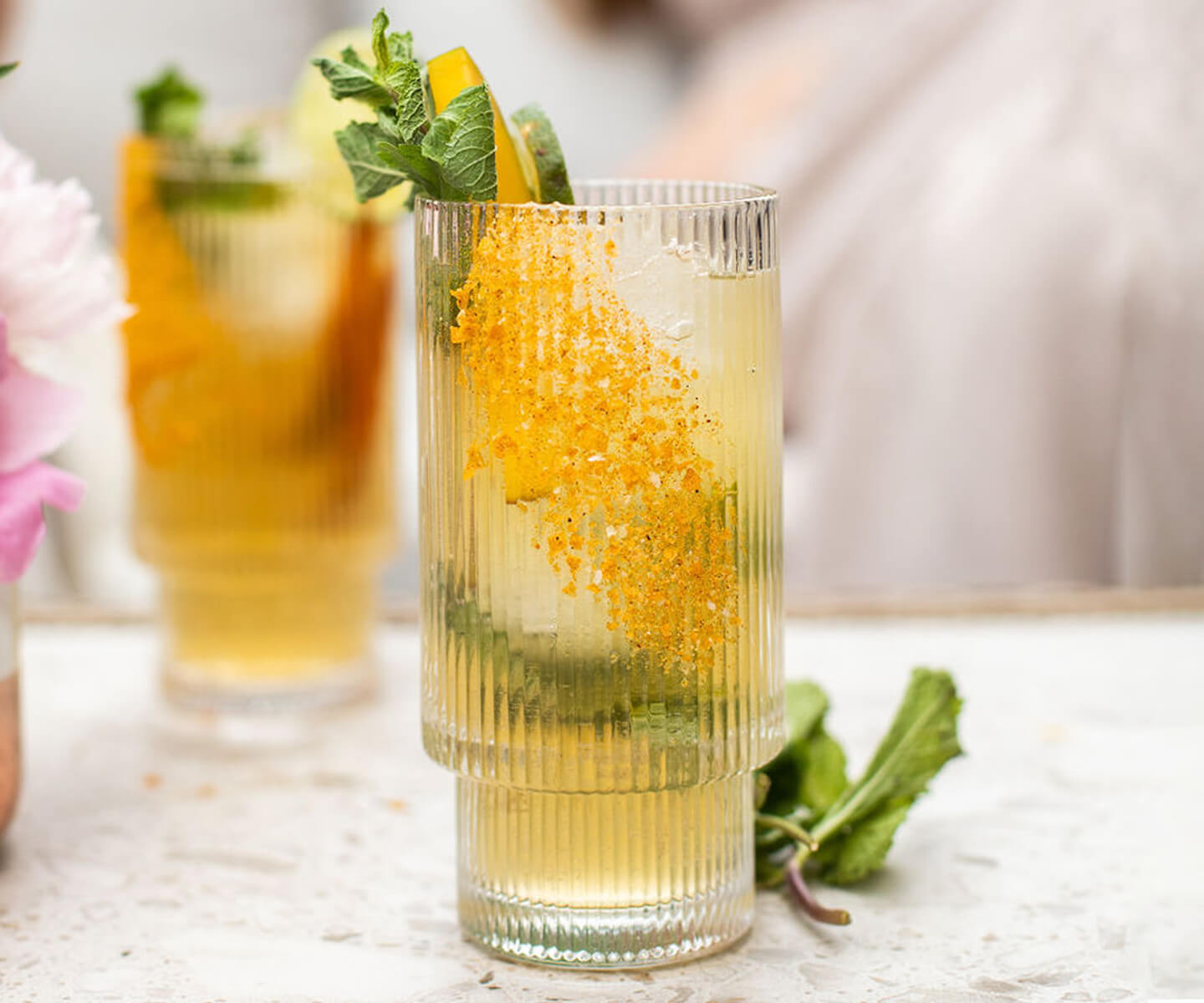 Green Mango Peach Mojito