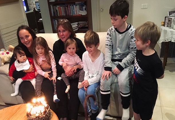 Photo of Heather and family.