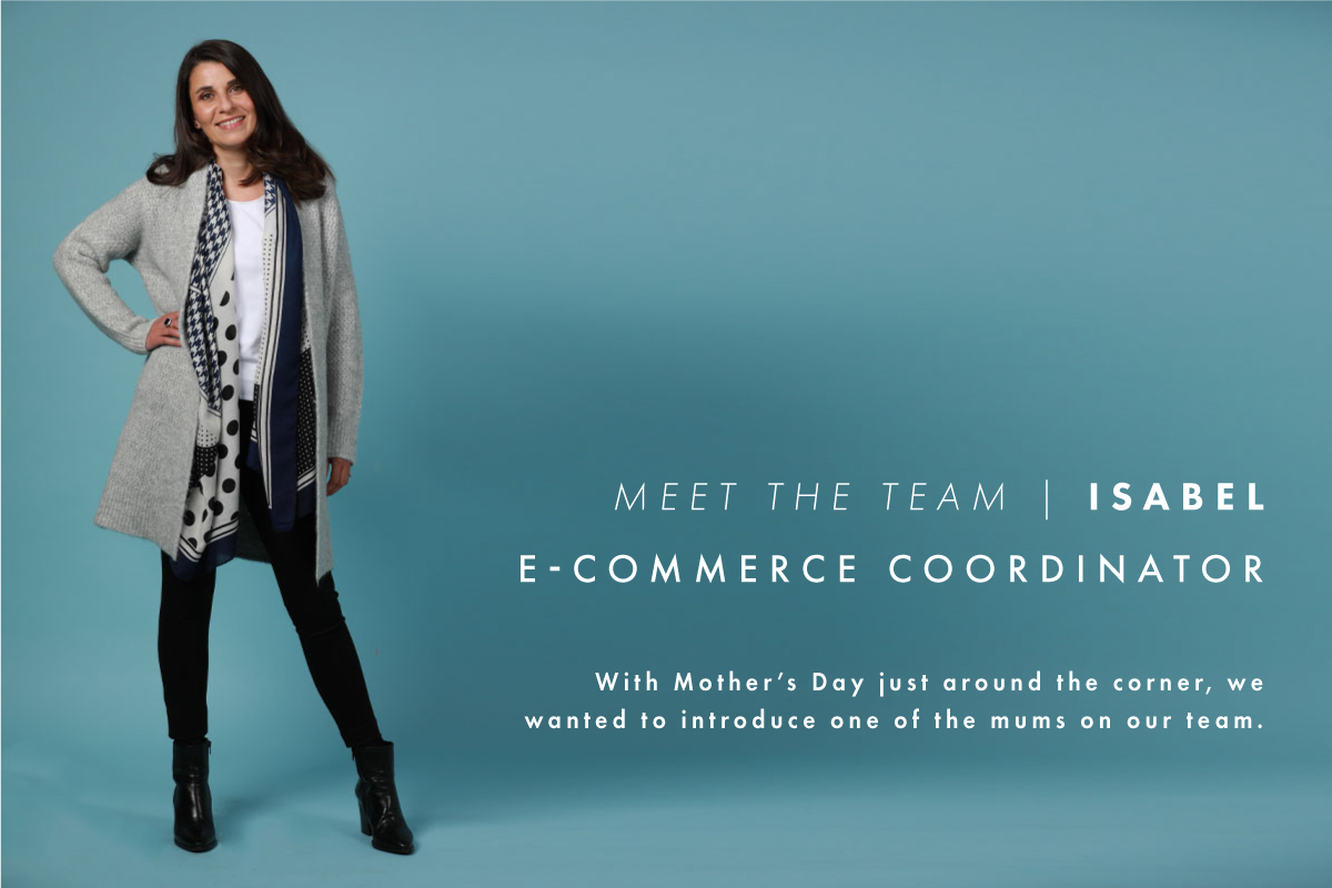 Our E-commerce coordinator, Isabel.