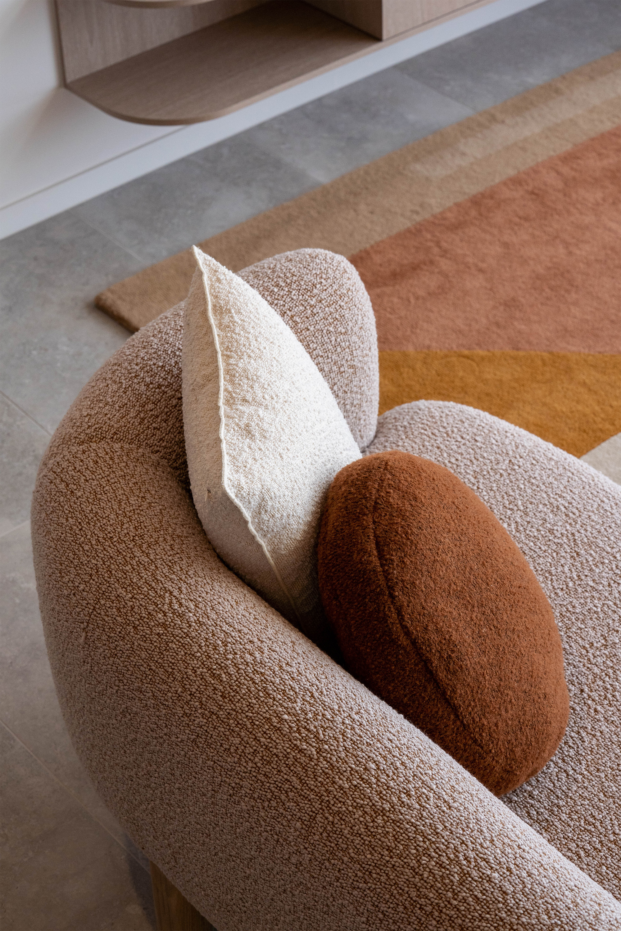 Lola 3 Seater Sofa in Bowie Sepia
