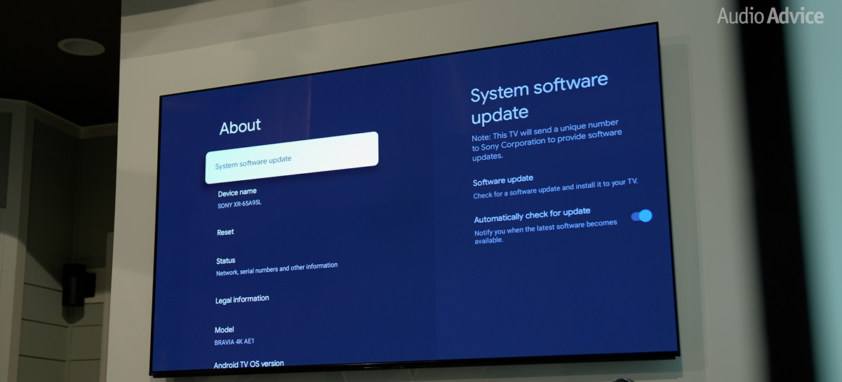 Software update screengrab