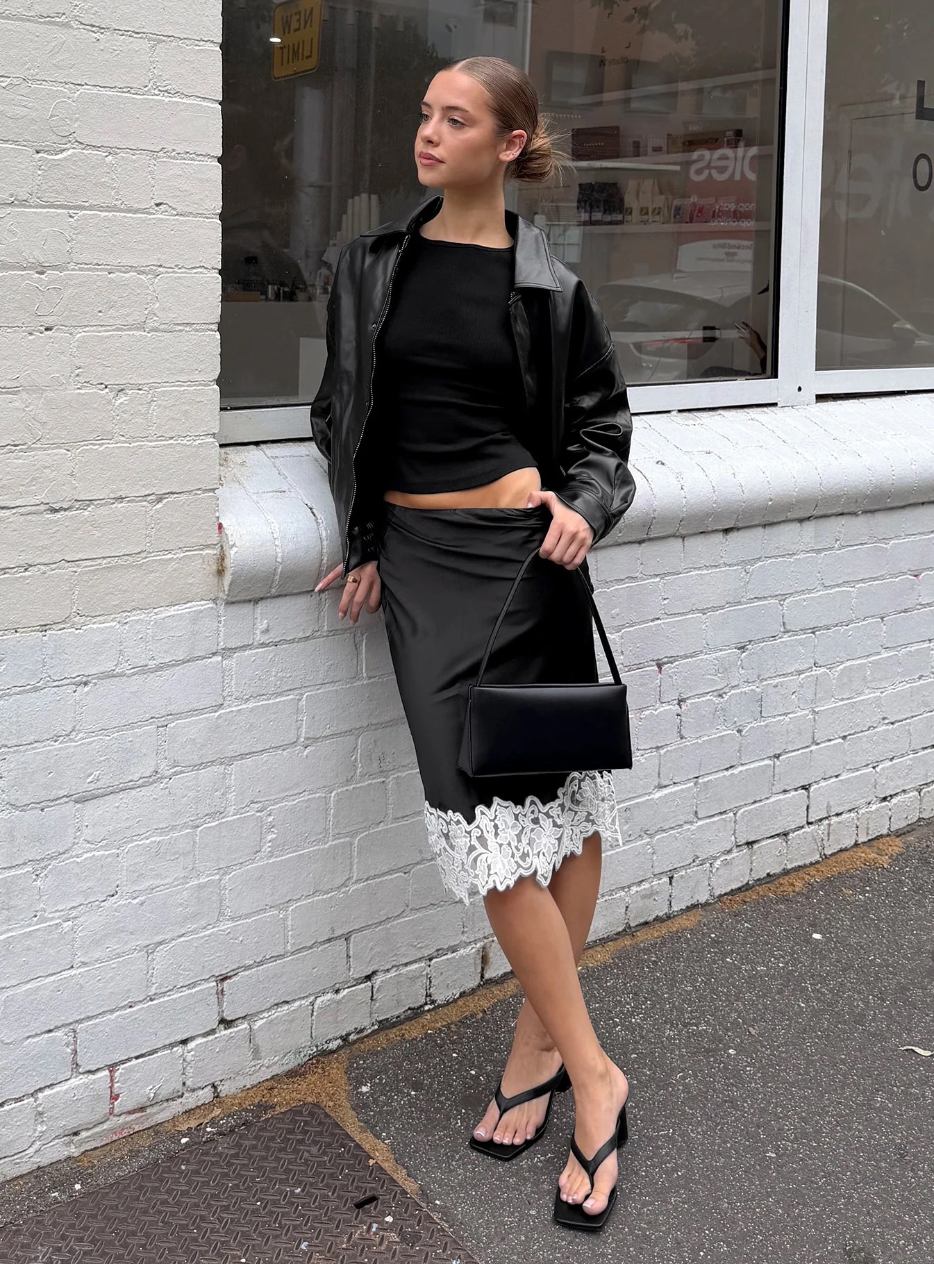 New York Dinner Outfits - princess polly midi skirt