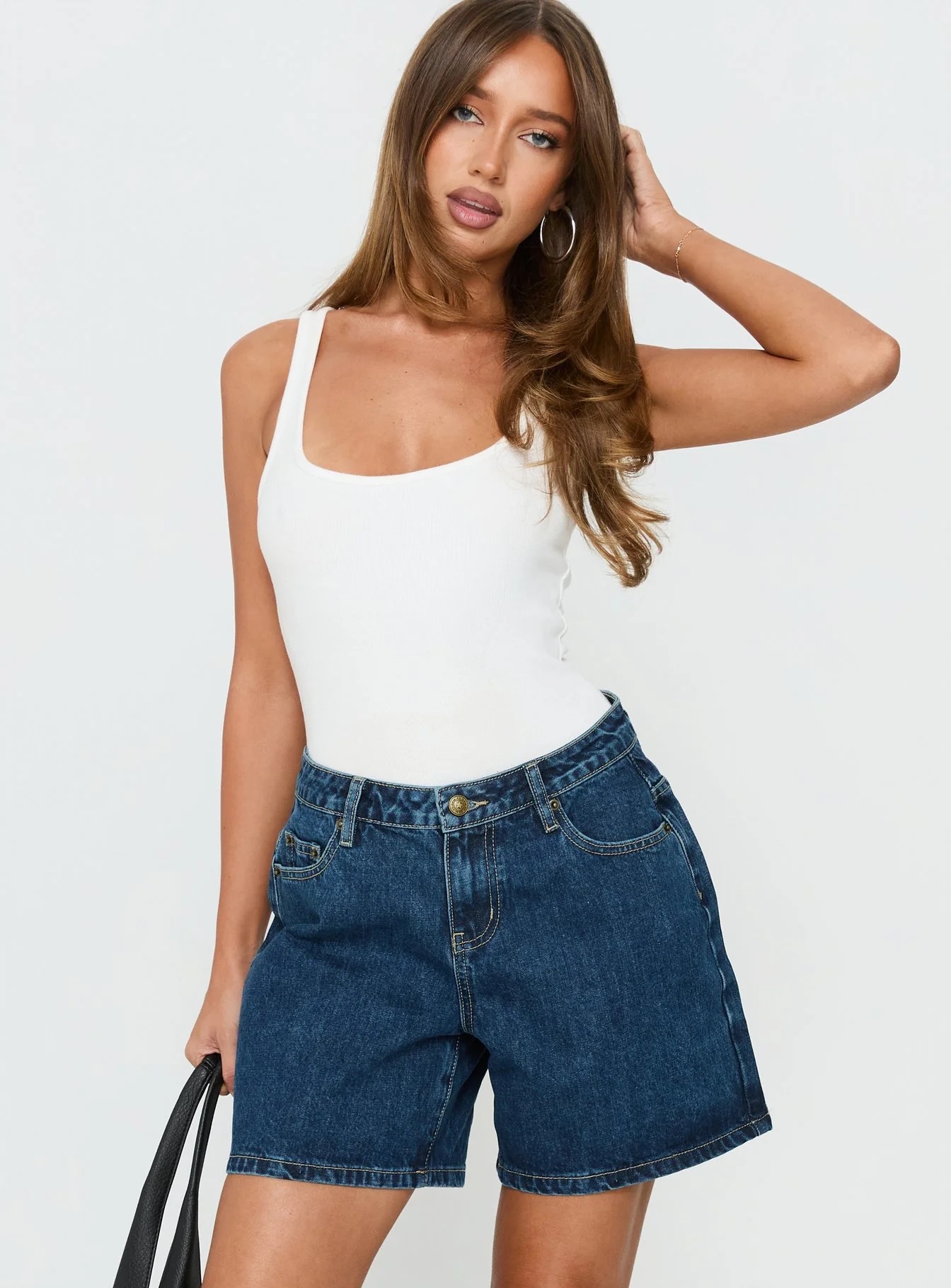 new york summer outfits - princess polly denim shorts