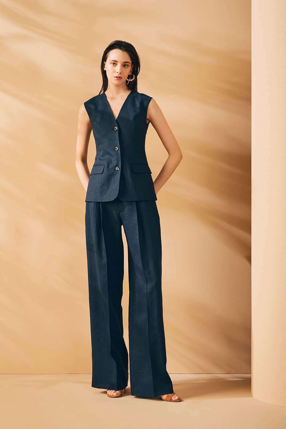 新品　ADEAM アディアム　2023年　ビッグカラーコート　ネイビー　0 楽天市場】adeam（コート・ジャケット｜レディースファッション