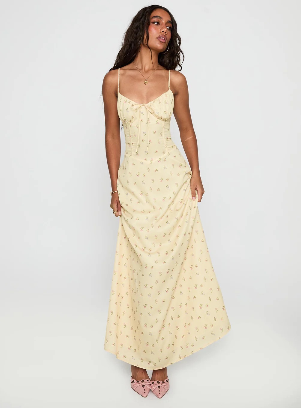 Woman wearing Princess Polly Paris Summer Outfit