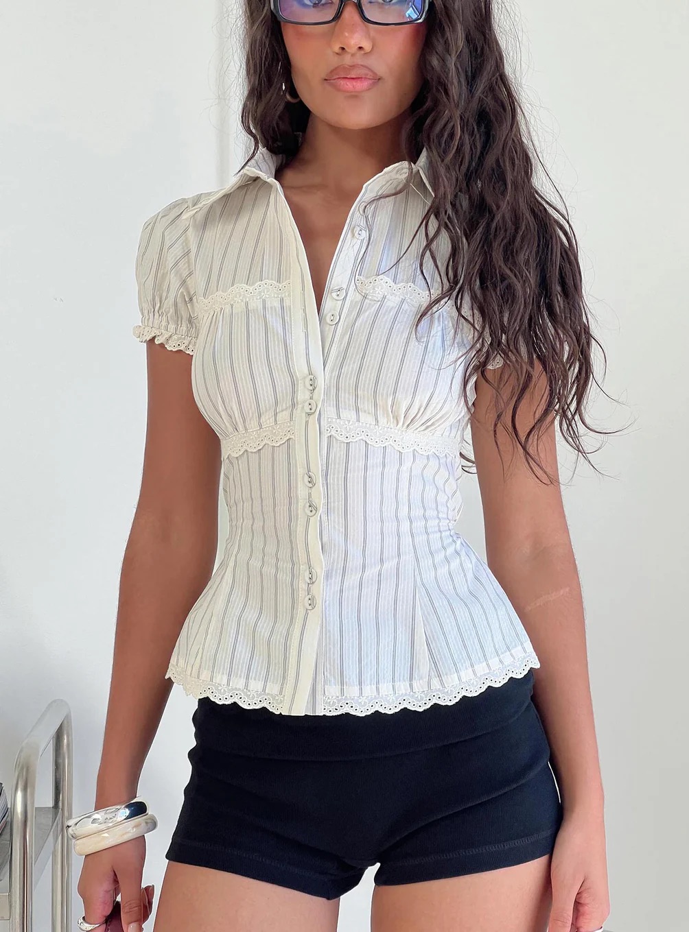Woman wearing Princess Polly Casual Paris Outfit