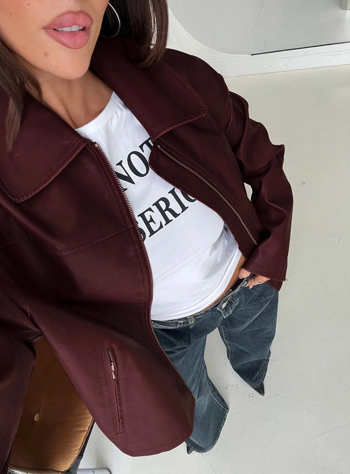  Paris Fall & Winter Outfits - Princess Polly Faux Leather Jacket