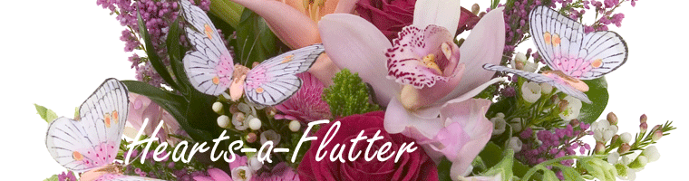 Hearts-a-Flutter Title Header