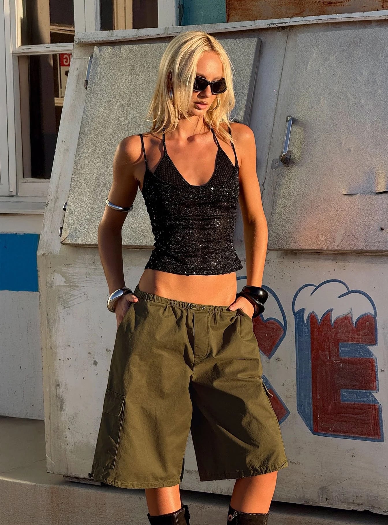 Summer Shorts Trends for 2026 - Princess Polly Longline Cargo Shorts