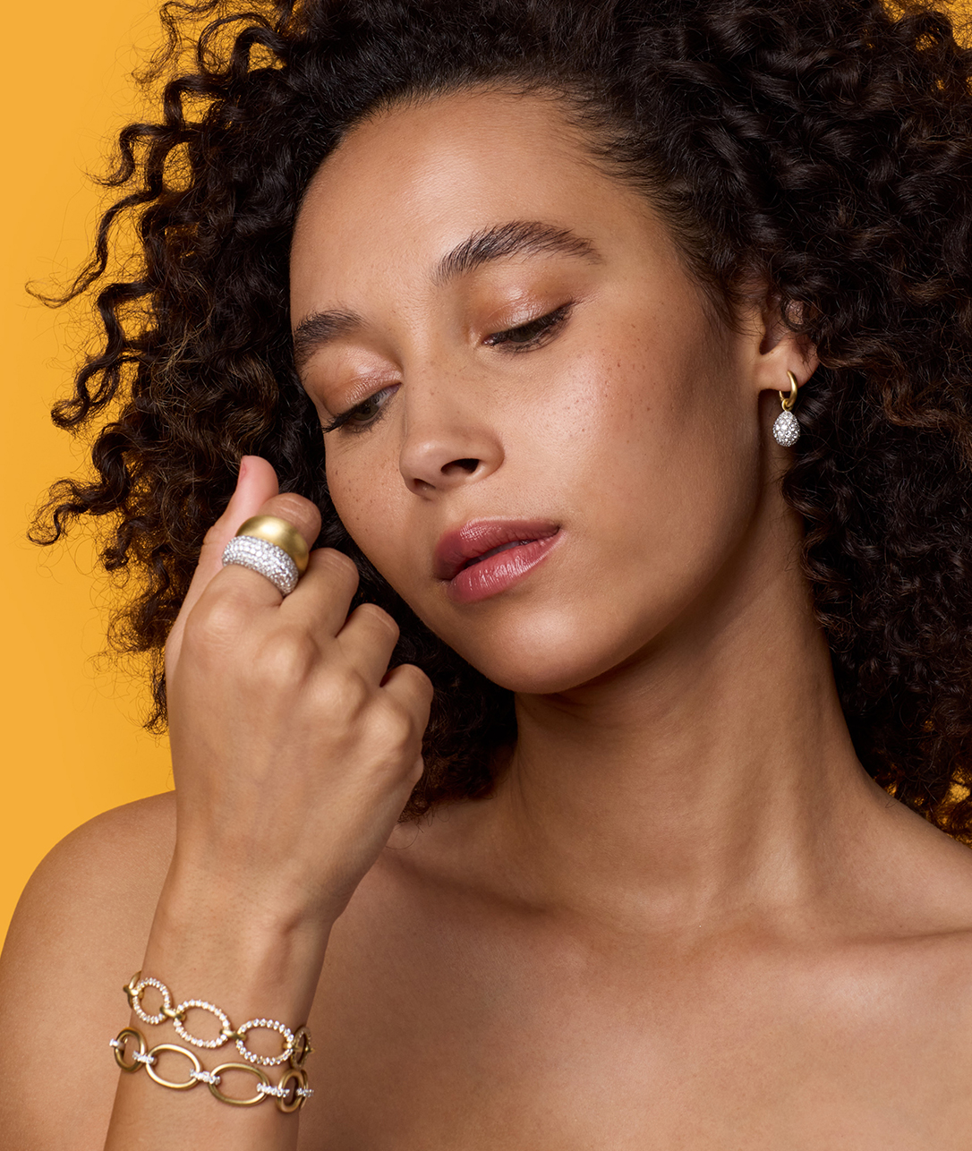 For the mom who makes every day feel like a party.SHOP PUFFED GOLD & PAVÉ