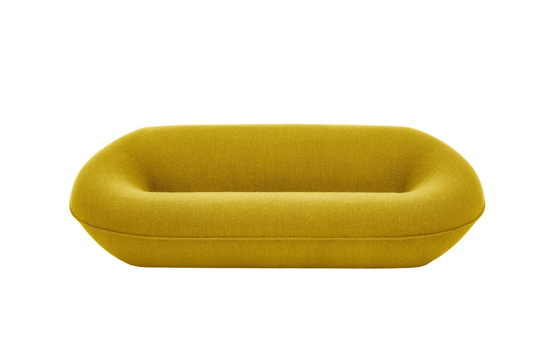 The Tortello sofa designed by Barber Osgerby for B&B Italia is made using recycled polyethylene and no adhesive or glues so that is can be fully disassembled and easy to recycle. Photo c/o B&B Italia.