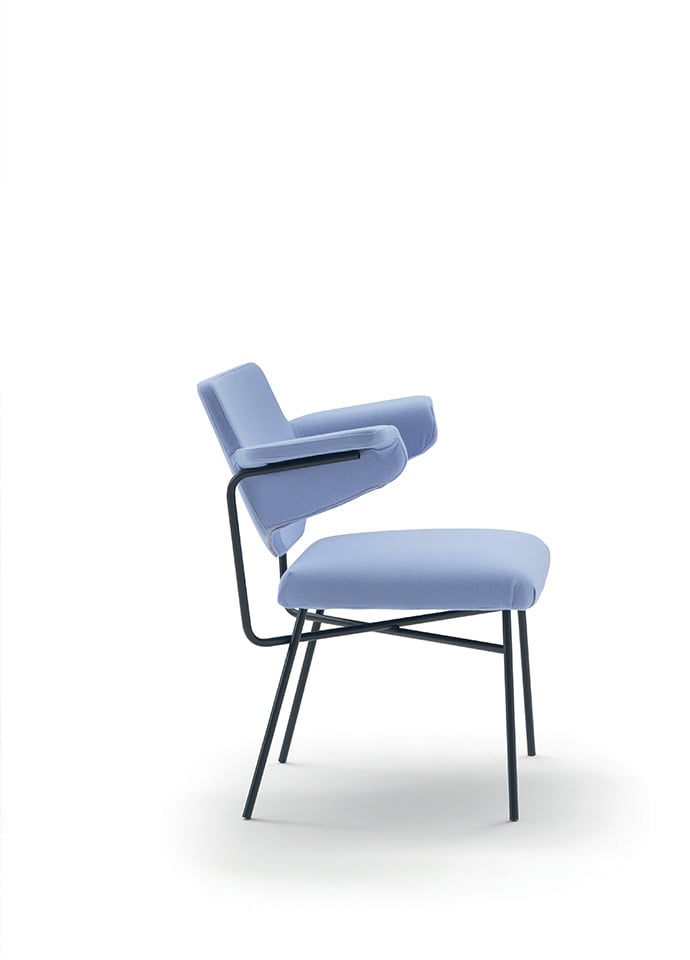 The Neptuna armchair designed by BBPR for Arflex in 1973, re-released to celebrate its 50th birthday. Photo c/o Arflex.