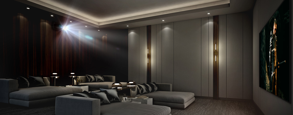 Home Theater with Epson Q-Series Projector