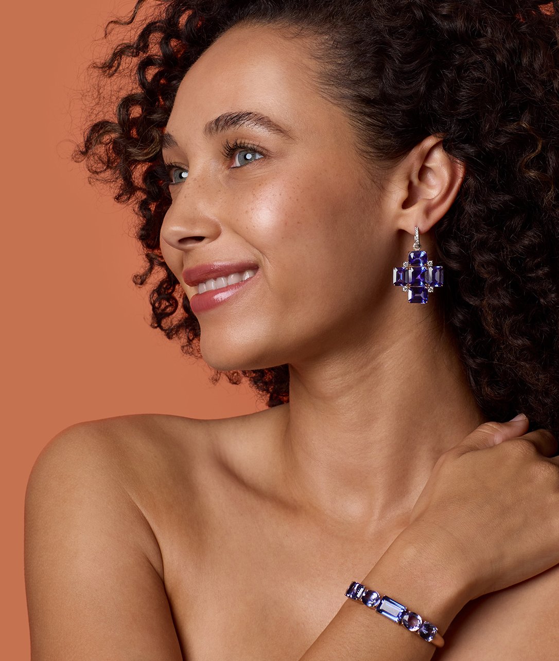 She's all about balance, as are our bold-hued, stunningly sculptural Gemmy Gem Mosaic Huggies.SHOP GEMMY GEM MOSAIC