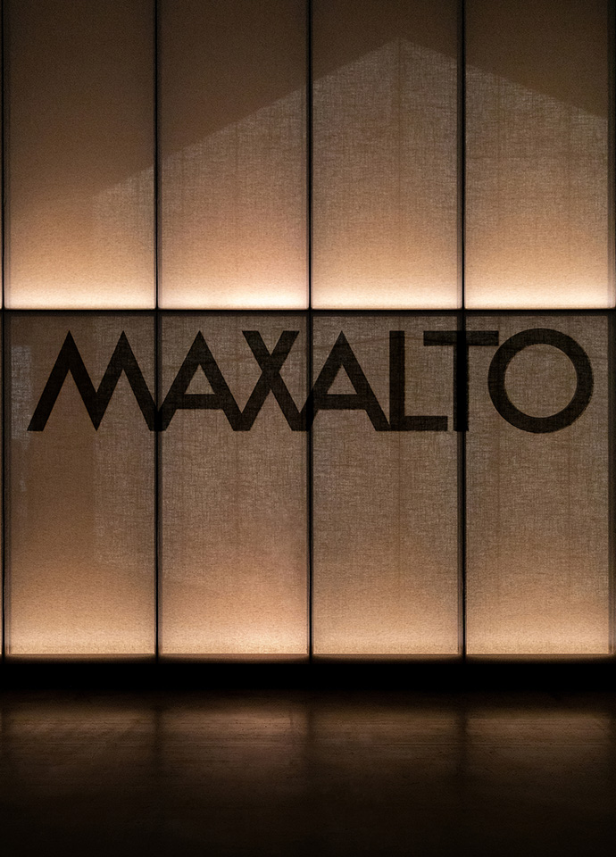 The reworking of the original 70s Maxalto logo saw the brand reaffirm its design heritage. Photo c/o Maxalto.