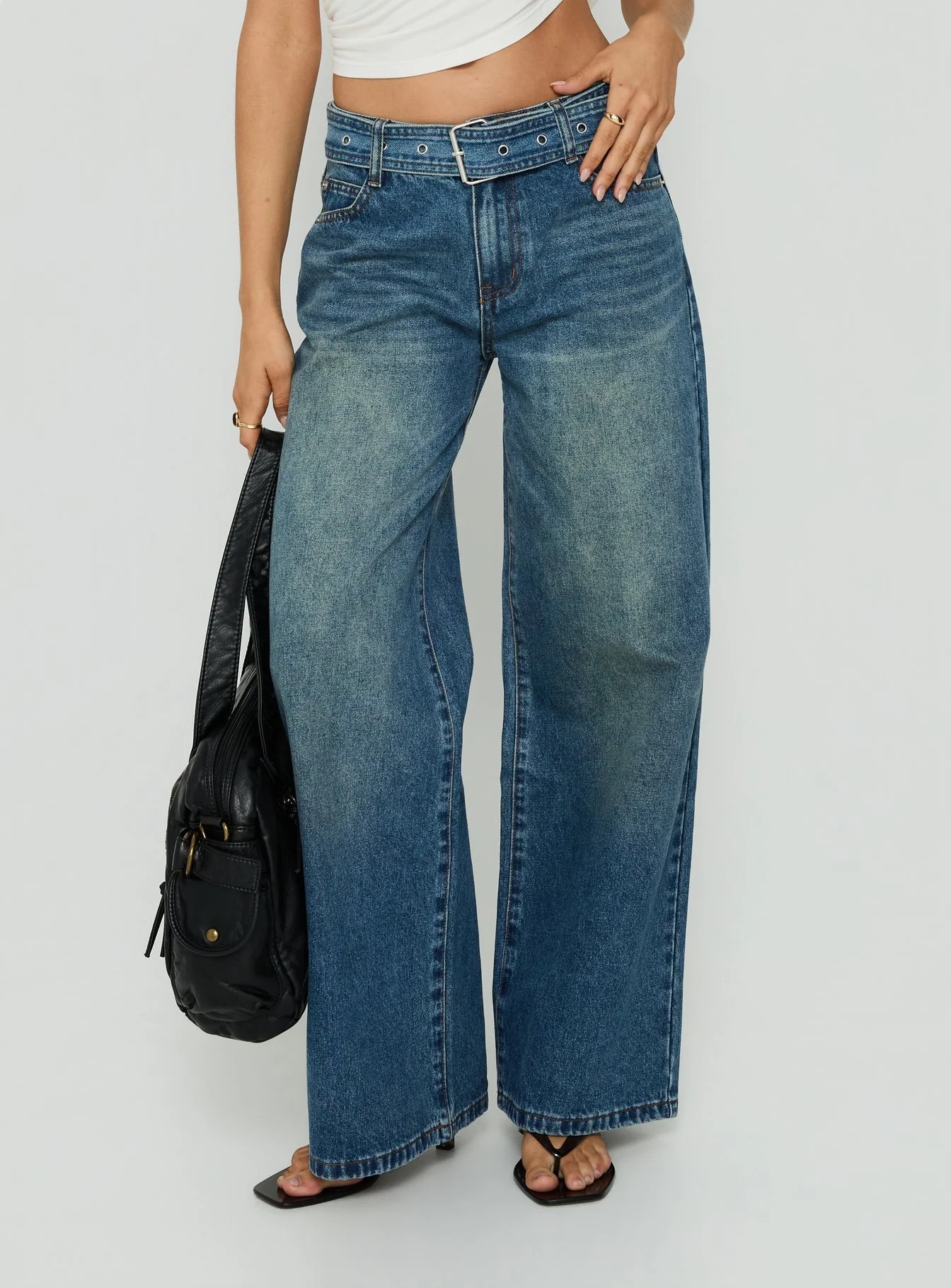 Cold Weather Football Game Outfits - Princess Polly Relaxed Jeans