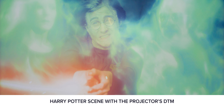 Harry Potter scene with the Projector’s DTM