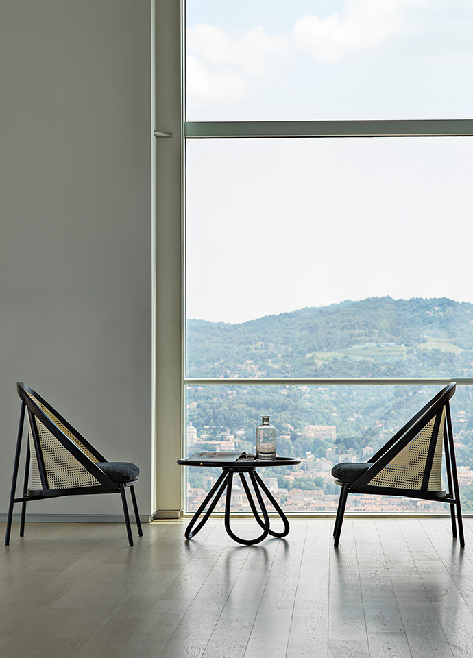 The Loie chair designed by Chiara Andreatti for Gebrüder Thonet Vienna GmbH. Photo c/o Gebrüder Thonet Vienna GmbH.