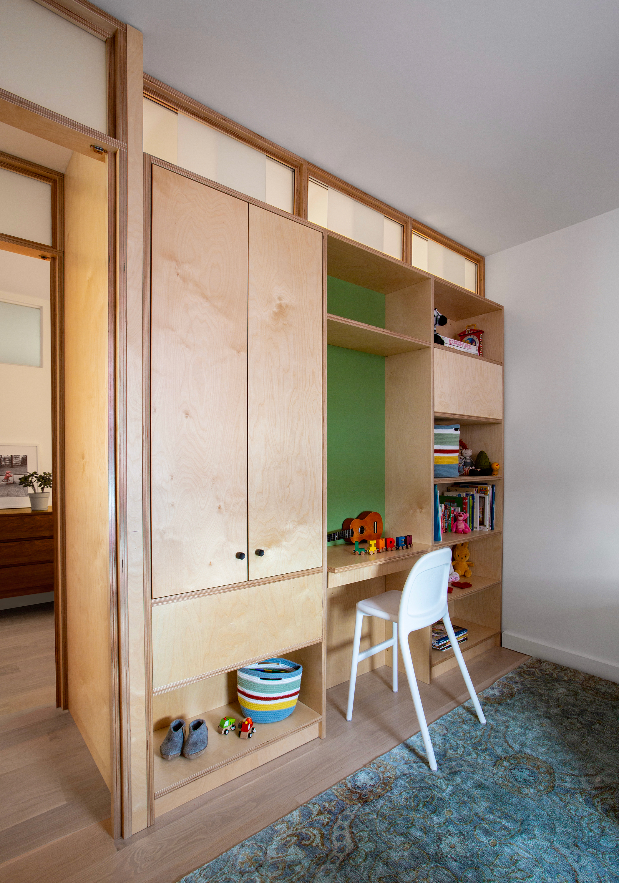 High-end hardwood flooring extending through open living space on Grand Street NYC