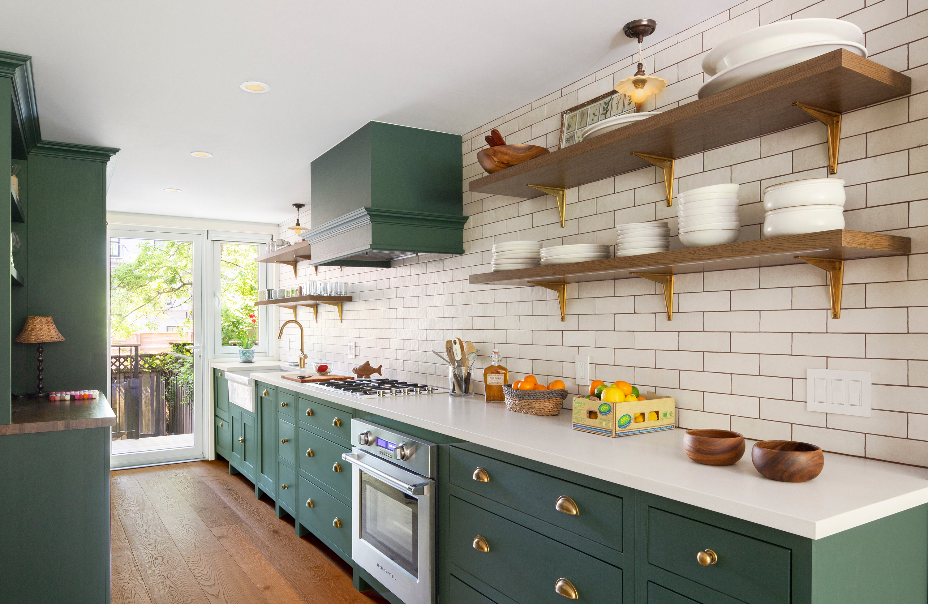 Elegant hardwood flooring paired with modern architectural design in Prospect Park SW residence