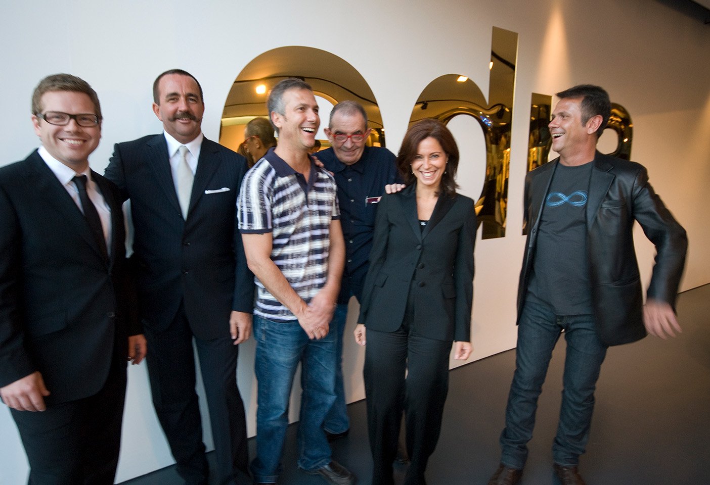 When Edra's Valerio and Monica Mazzei visited Space with Massimo Morozzi and Fernando and Humberto Campana for the Bombay Sapphire Design Discovery Award, here and following. Photos c/o Space.