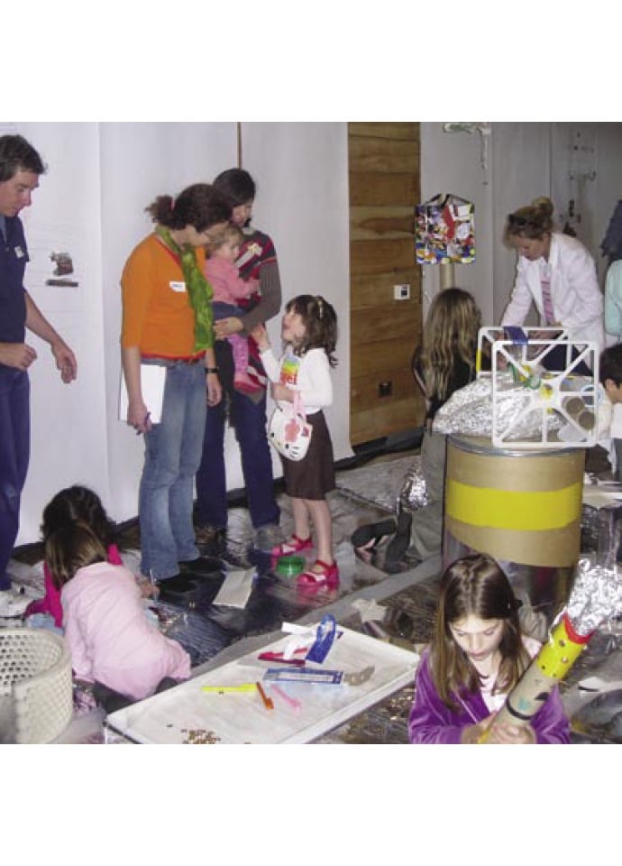 Invitation to the 2006 Kids' Design Workshop, here and following, held with international design guest Patricia Urquiola at Space Sydney. Photo c/o Space.
