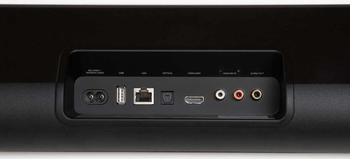 Bluesound Pulse Cinema Soundbar back panel