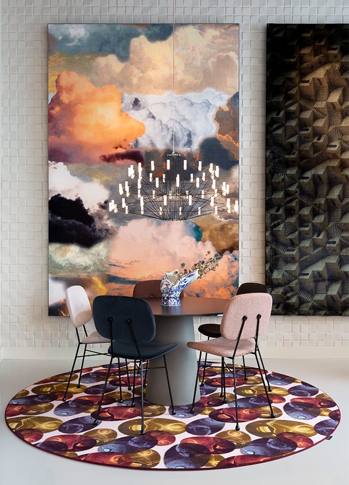 'Walking on Clouds' by Swedish design duo Front for Moooi Carpets. Photo c/o Moooi.